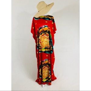 Cozy Floral One Size Kaftan